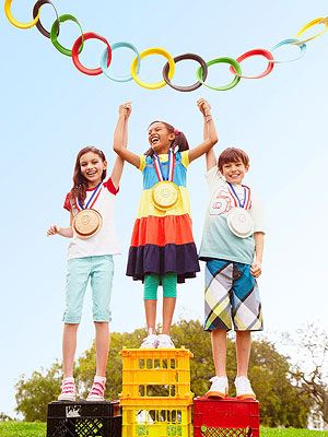 mini Olympics for kids birthday