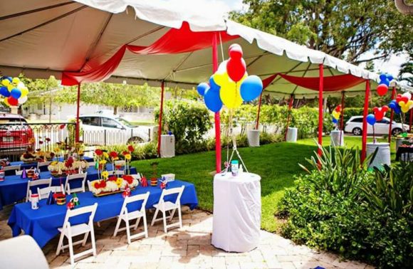 tent for kids bday party