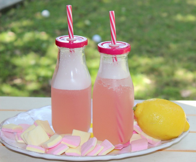 Pink lemonade for kids birthday party