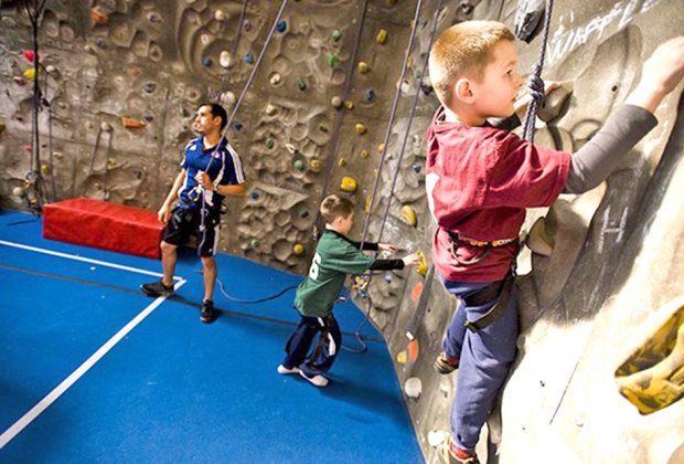 kid's rock climbing for kids birthday party