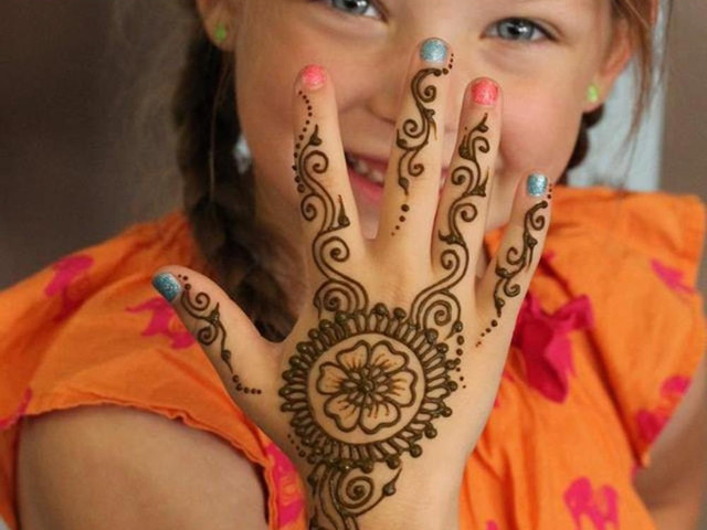 Henna for kids birthday party Bangkok